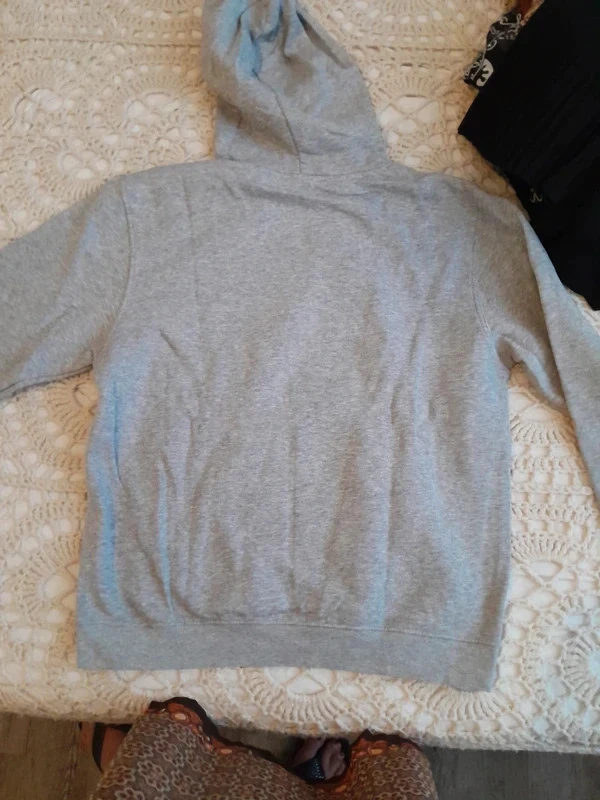 Suéter com capuz (hoodie) de cor cinza claro, Luffy de One Piece – photo 9